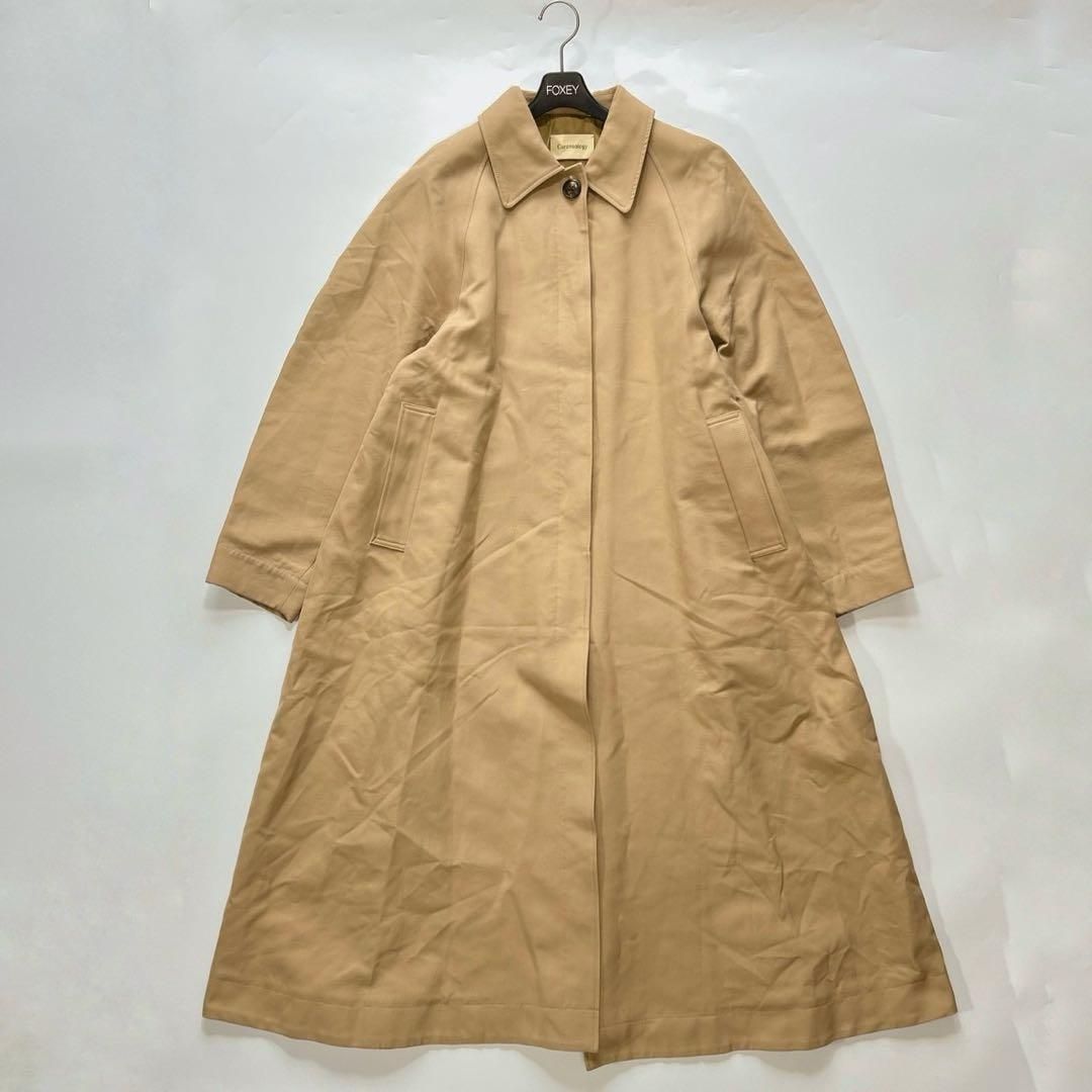 美品 Curensology カレンソロジー ステンカラーコート ロングコート
