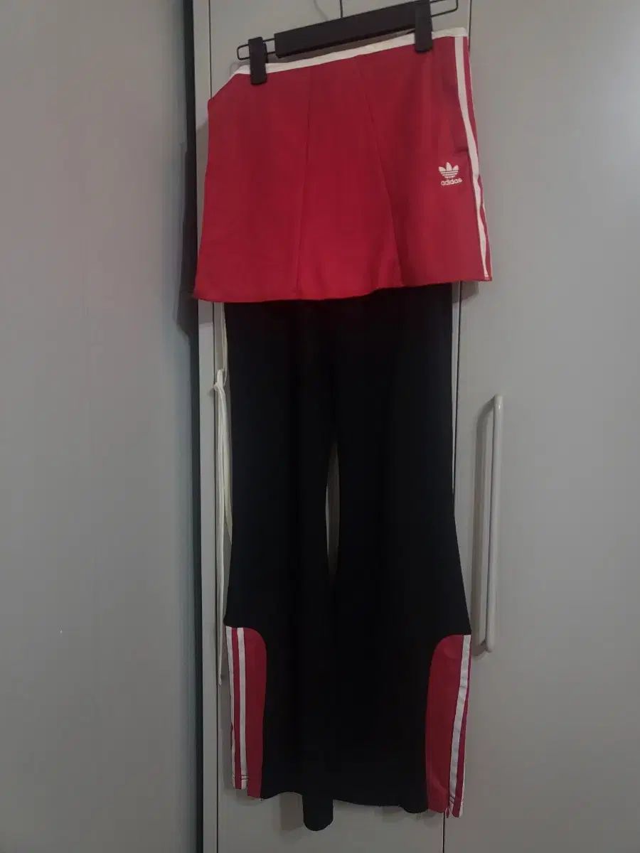 ヴィンテージ ラブ CHUU adidas ピンク スカート レギンス