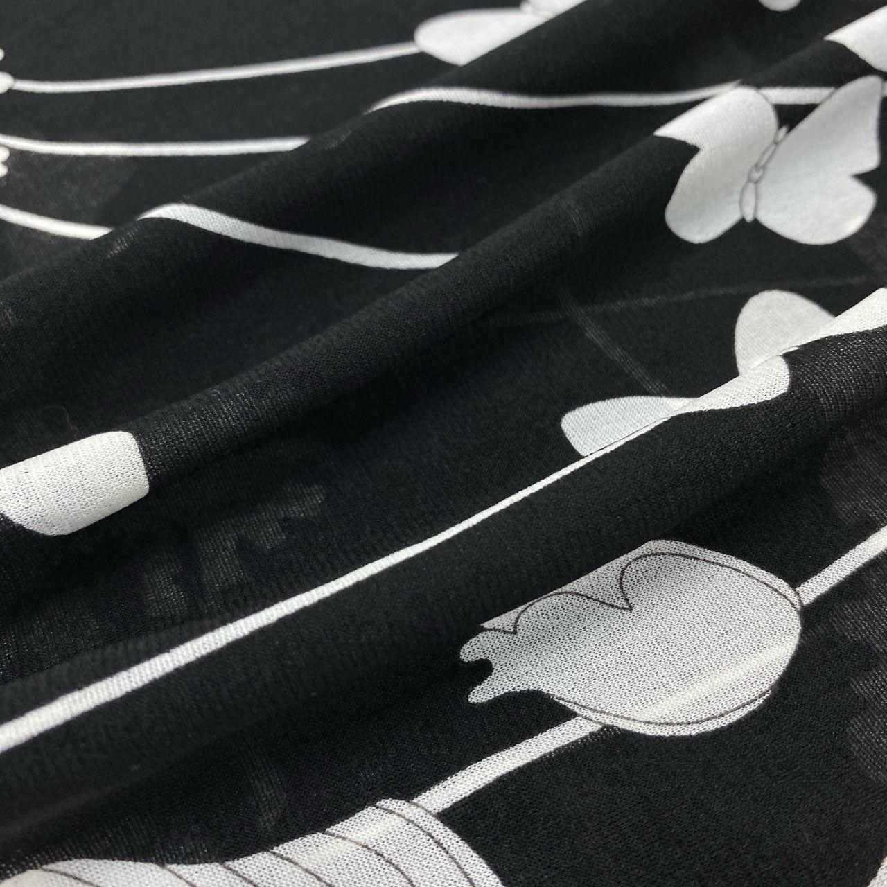 38k16【美品】LEONARD レオナール 長袖カットソー カンカン素材 クルー