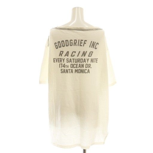 グッドグリーフ GOOD GRIEF! 25SS PRINTED OVER TEE Tシャツ カットソー アパルトモン取扱 F ホワイト DF OS