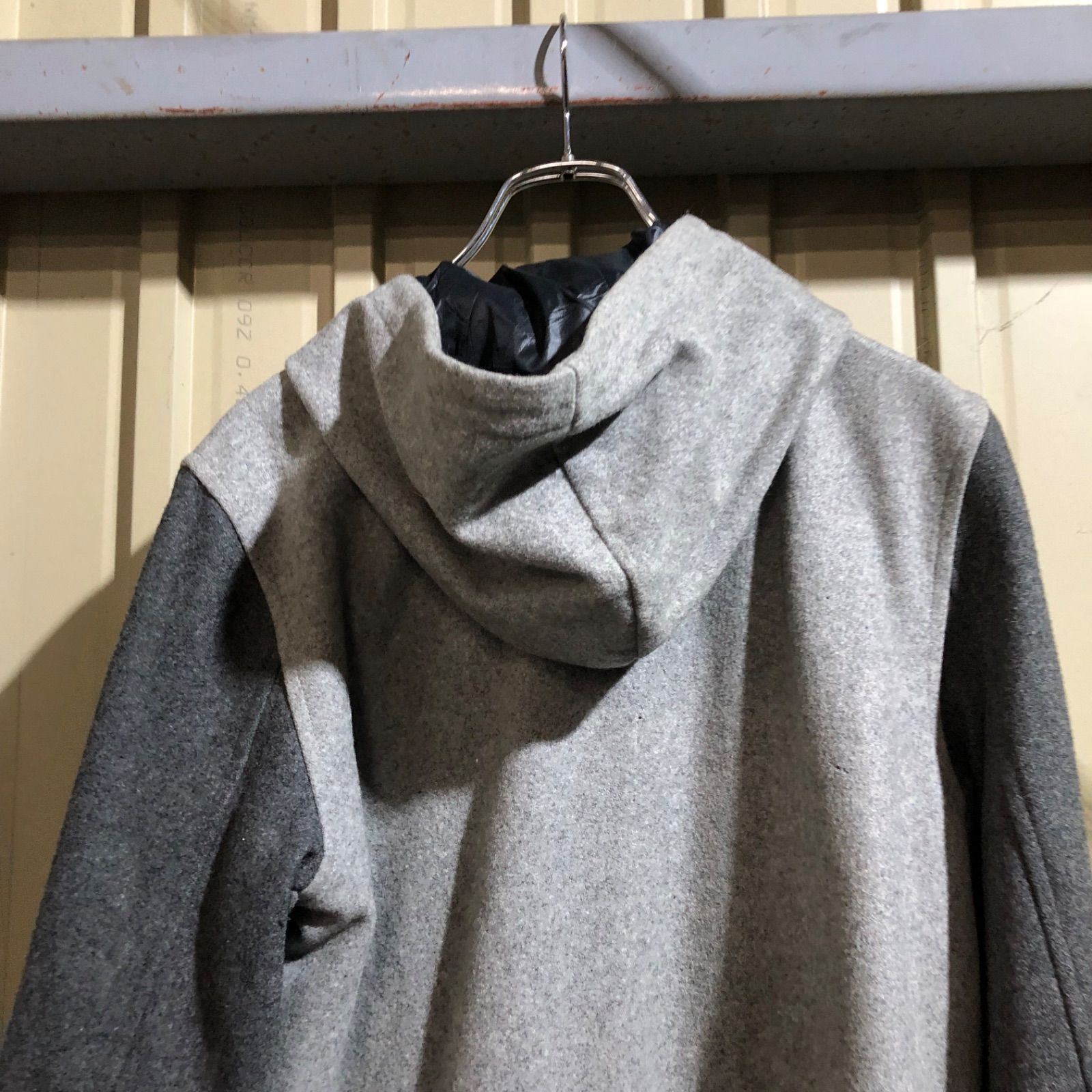 859 NIKE スエードジャケット グレー S ナイキ ジップパーカー 