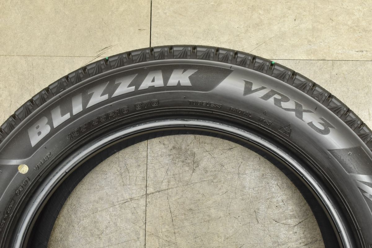バリ溝】ブリヂストン ブリザック VRX3 195/55R16 4本セット MINI ミニ