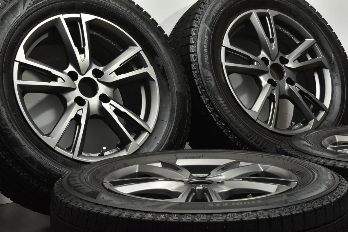 バリ溝 ユーロテック 16 in 6 5 J 38 PCD 108 ブリヂストン ブリザック VRX 3 215 65 R プジョー 2008 スタッドレス 交換用 可