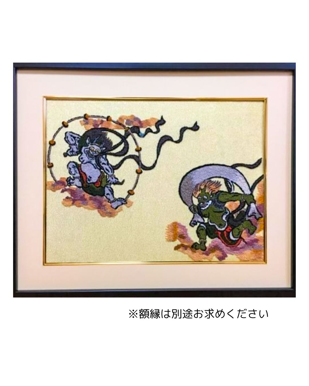 文化刺繍キット 3号「風神雷神図」 【新品】【正規品】 - メルカリ