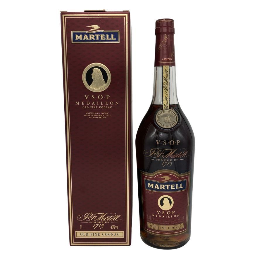 古酒　MARTELL マーテル VSOP メダイヨン 1L 飲料・酒 マーテル メダイヨン VSOP クリアボトル 1000ml 40%I1