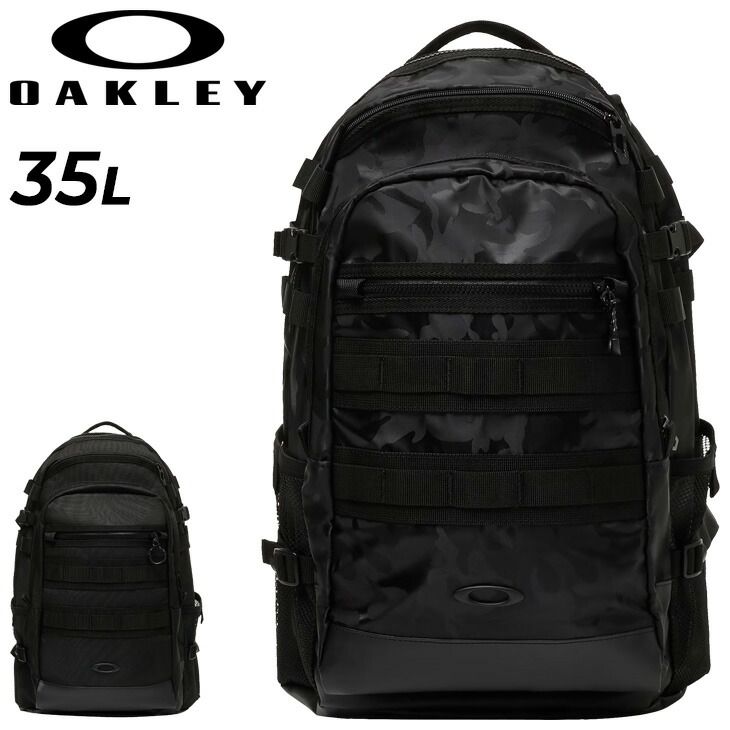 オークリー リュック 35 L バッグ OAKLEY Enhance LT Backpack 9 0 Fw バックパック 大容量 35リットル 鞄 黒 ブラック 無地 カモフラ柄 スポーツバッグ 撥水加工 男女兼用