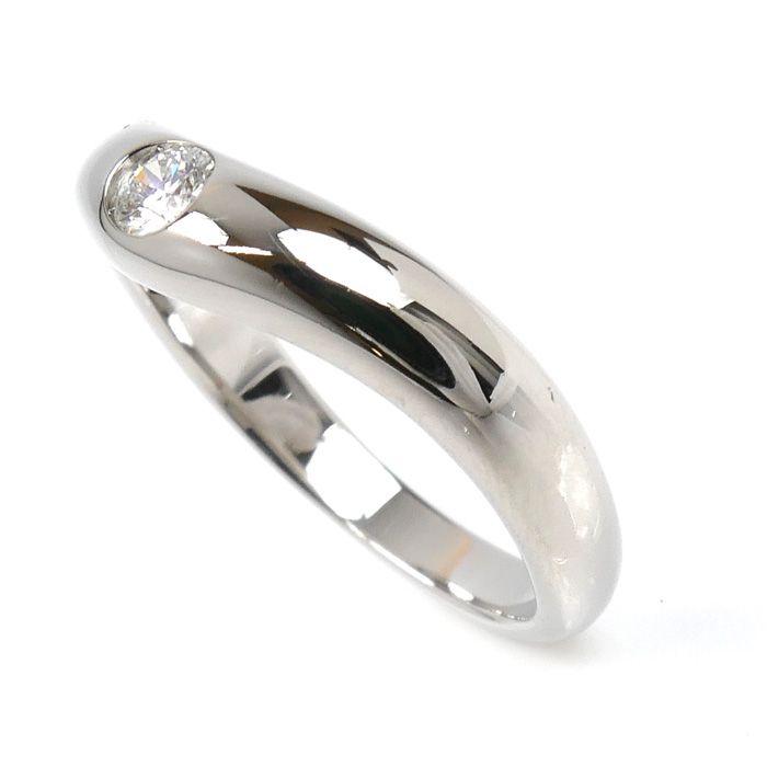 BVLGARI ブルガリ Pt 950プラチナ フェディ リング 指輪 ダイヤモンド 8号 5.4 g レディース