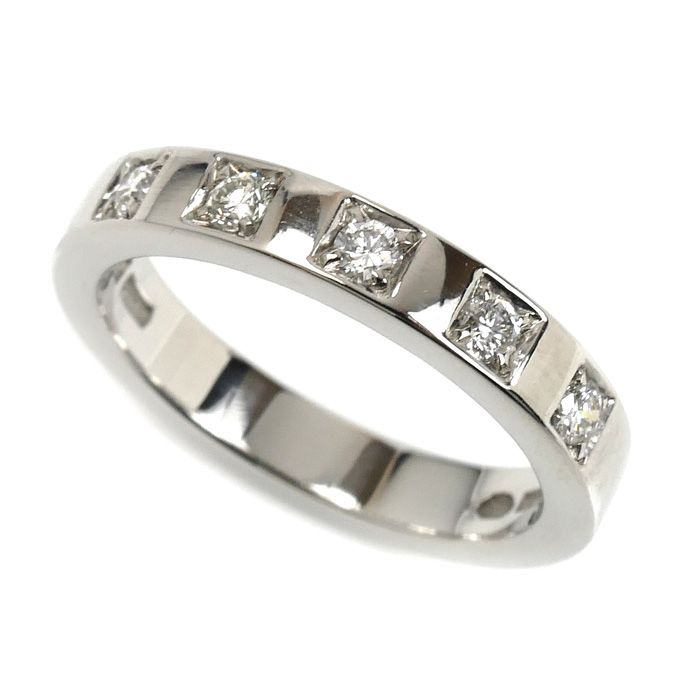 BVLGARI ブルガリ Pt950プラチナ マリーミー 5P ダイヤ リング 指輪 336846 ダイヤモンド 7号 5.6g レディース