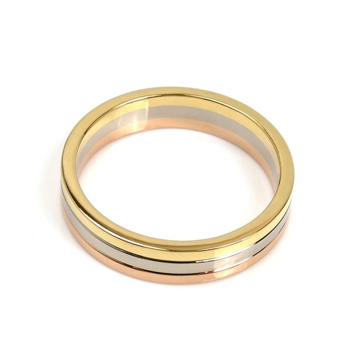  CARTIER カルティエ K 18 YG WG PG ヴァンドーム スリー リング 指輪 20.5号 61 7.4 g メンズ その他 アクセサリー