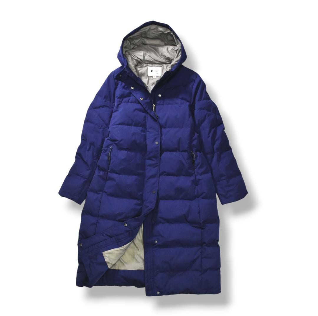 ミズノ 52 Go to by mizuno ブレスサーモ ミドルウェイトダウン ロングコート BREATH THERMO ジャケット アウター アウトドア トラベル M ネイビー レディース