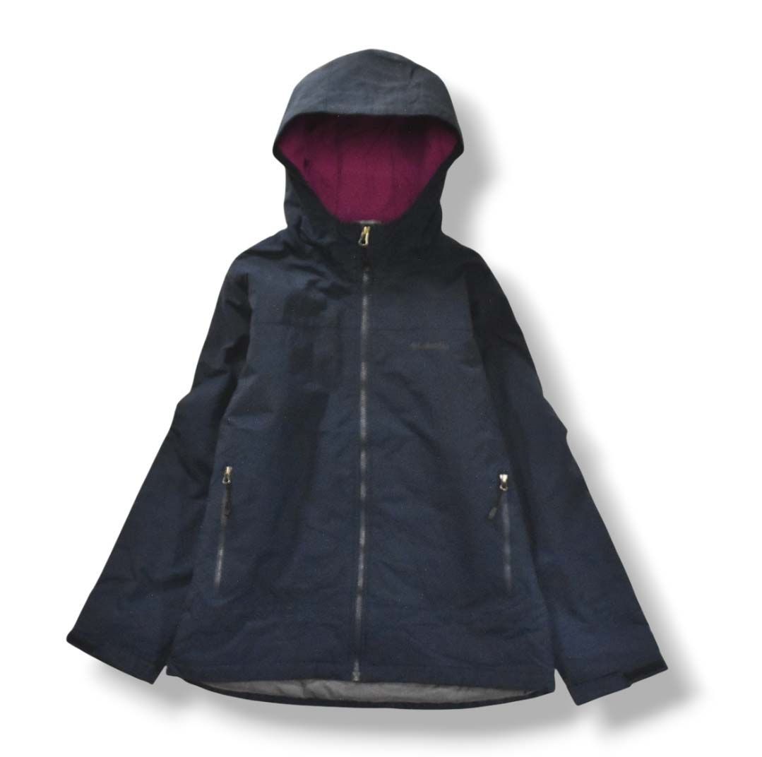 コロンビア COLUMBIA ラビリンスキャニオン 中綿 ナイロン ジャケット ジップ パーカー ジャンパー XL ネイビー x パープル アウトドア ウェア レディース