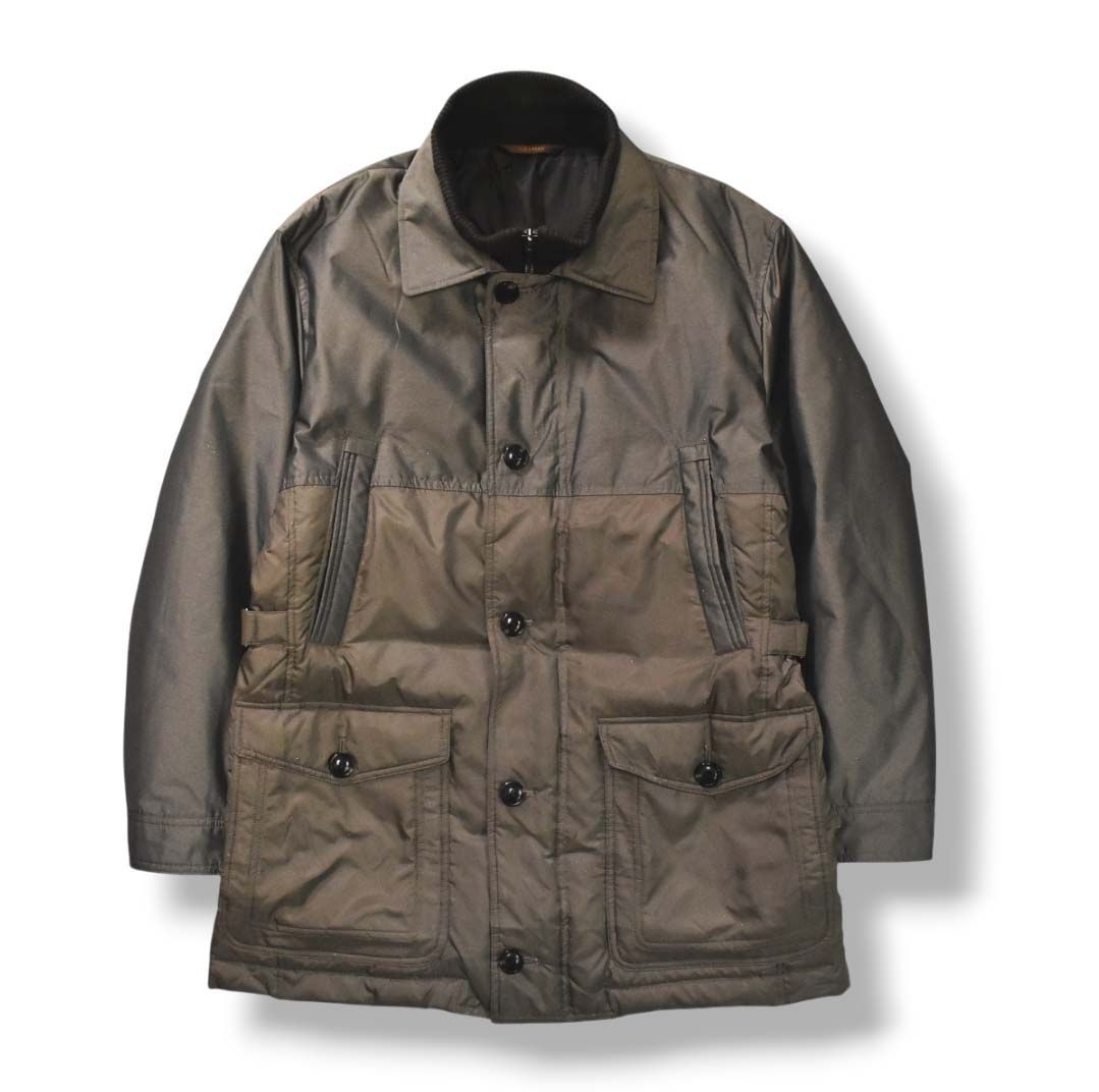 美光沢 アラミス ARAMIS ダウン コート ウィンドブレーカー ジャンパー 総裏地 L ブラウン メンズ