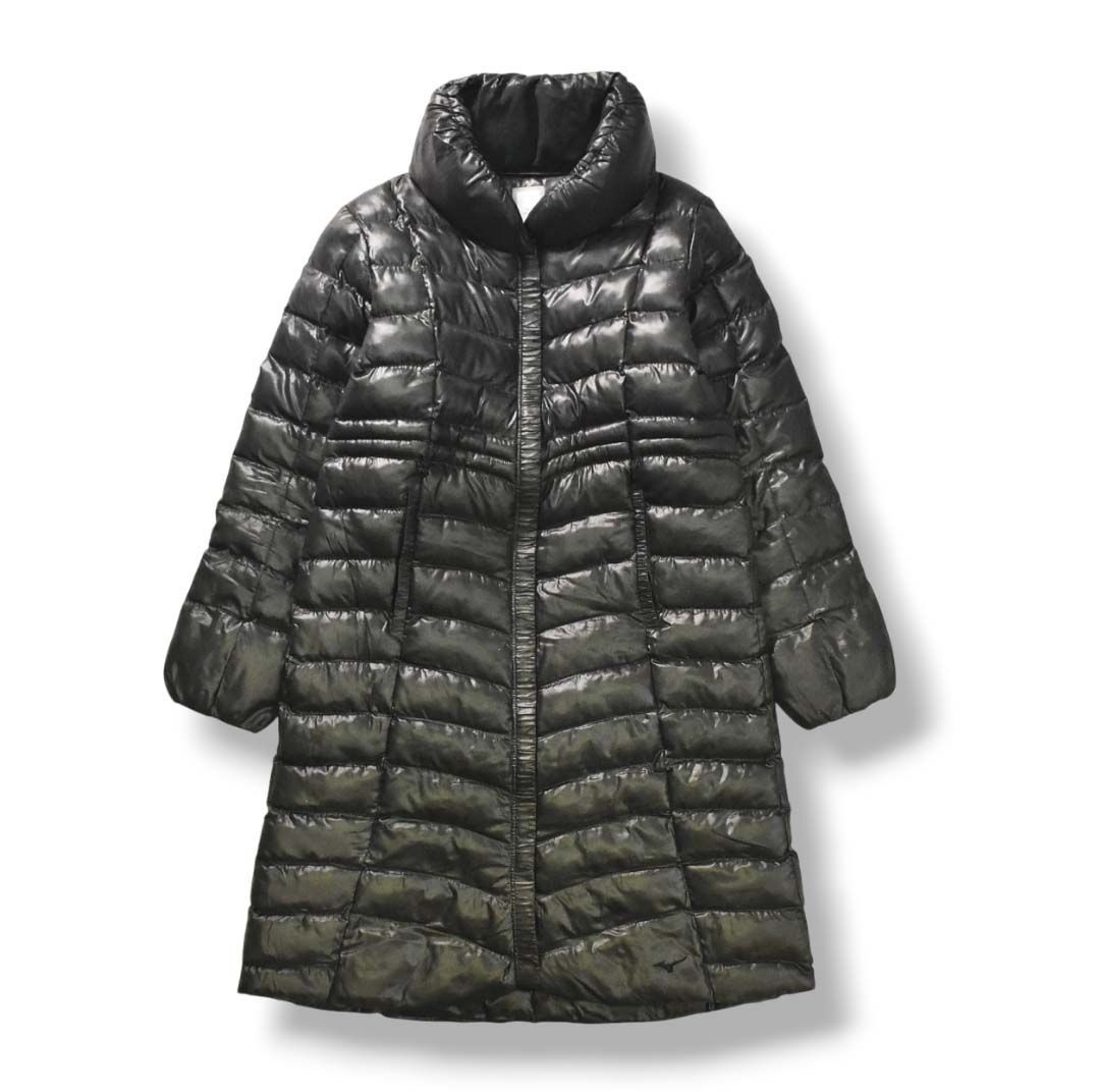 ミズノ MIZUNO ブレスサーモ BREATH THERMO 中綿 コート ジャンパー ロング丈 キルティング M ブラック スポーツ カジュアル ウェア ウィメンズ レディース