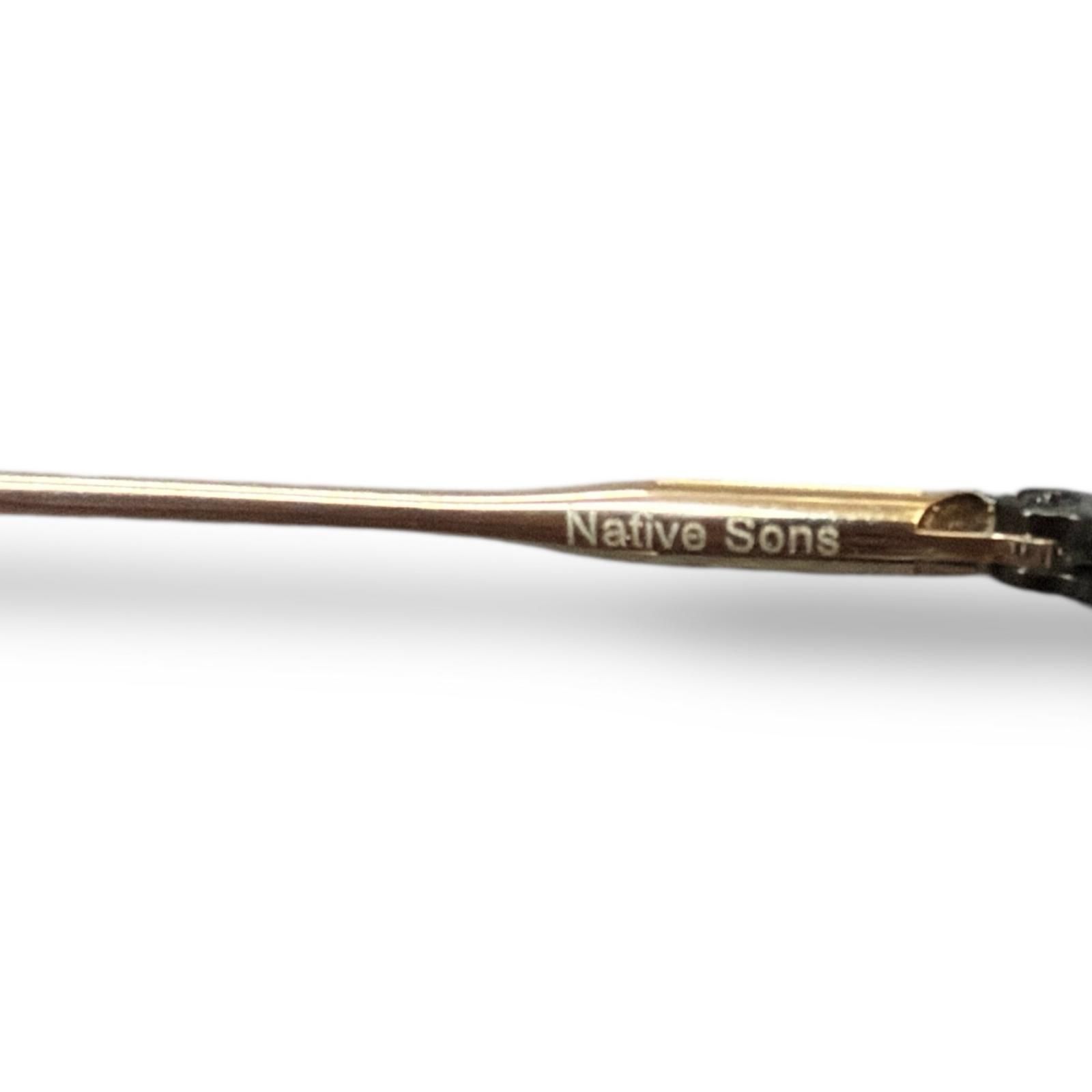 参考上代41040円 NATIVE SONS Mr Mojo ツーブリッジ 眼鏡 メガネ 