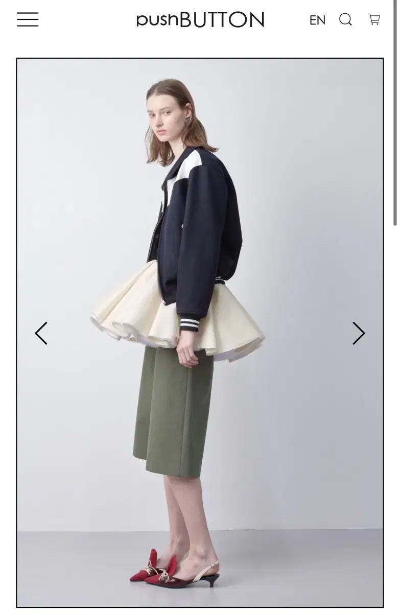 プーさんボタン PF22 COLOR BLOCK BACK LOGO REVERSIB