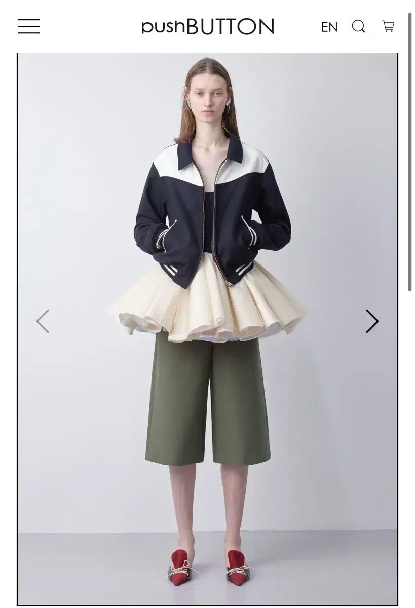 プーさんボタン PF22 COLOR BLOCK BACK LOGO REVERSIB