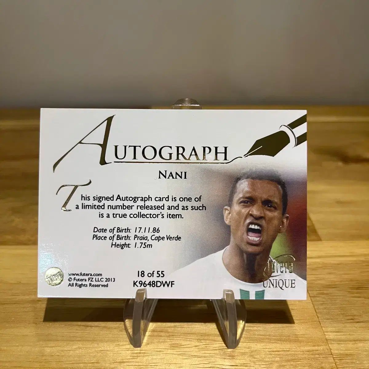 ポルトガル 韓国国家代表 マンチェスター ユナイテッドFC ルイス ナニ 55 単オート カード