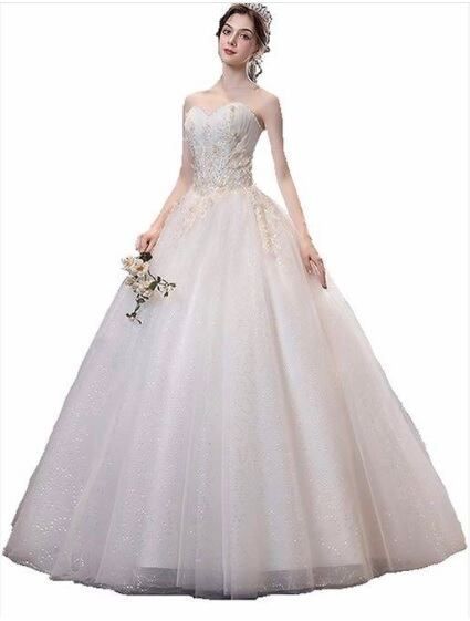 発表会 舞台衣装 パーティ フォ マル ウェディング 9号 M ドレス OPN2604