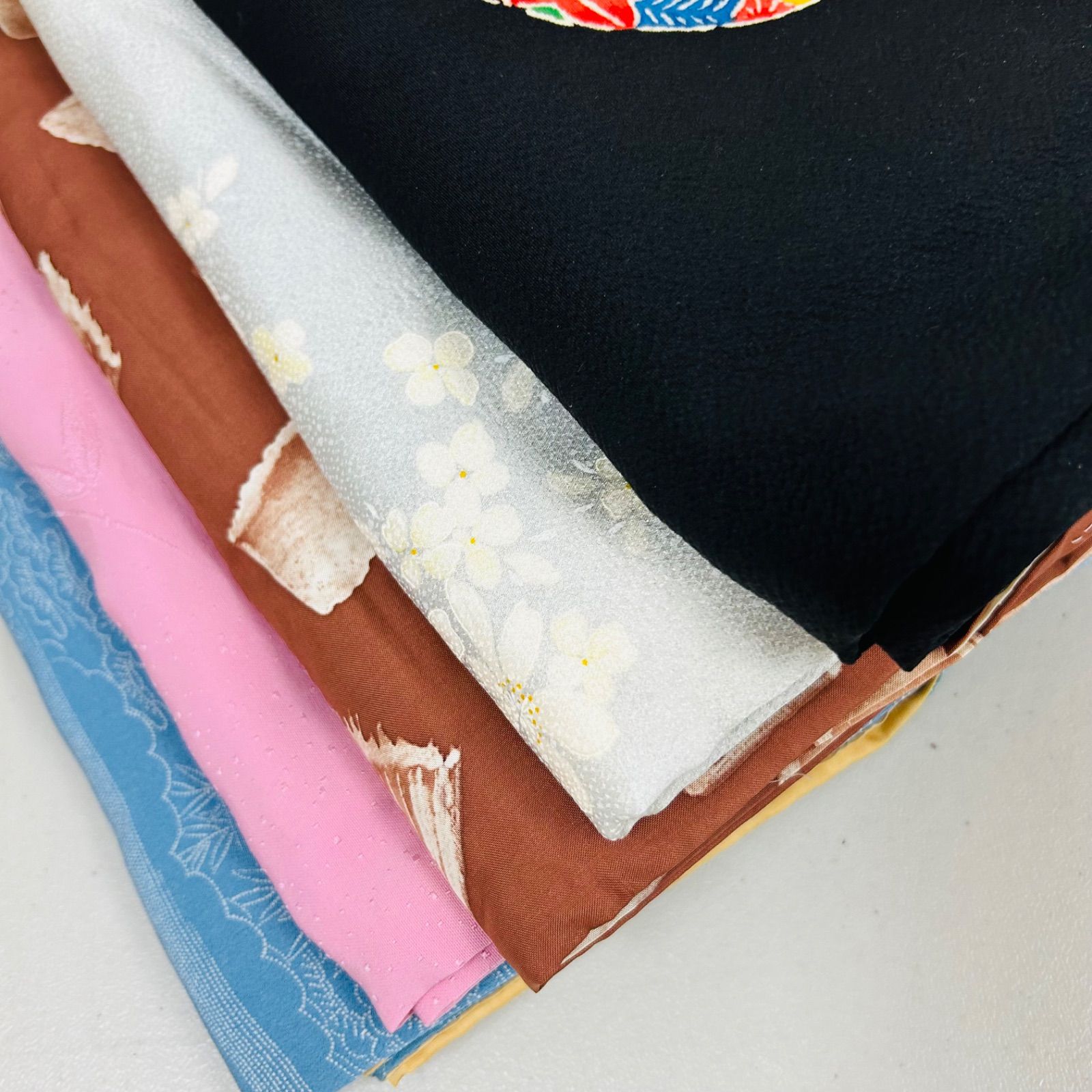 小紋 着物 正絹 5着 着物まとめ売り リメイク材料 m-507 - メルカリ