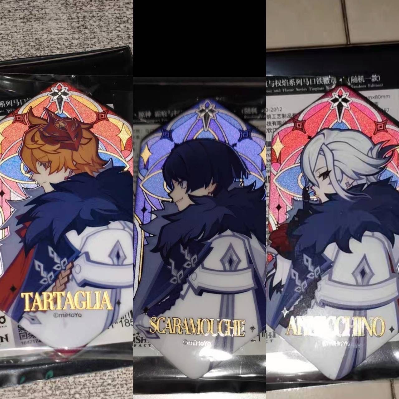 公式正規品 缶バッジ 1点 原神 タルタリヤ 公子 サンドローネ 傀儡