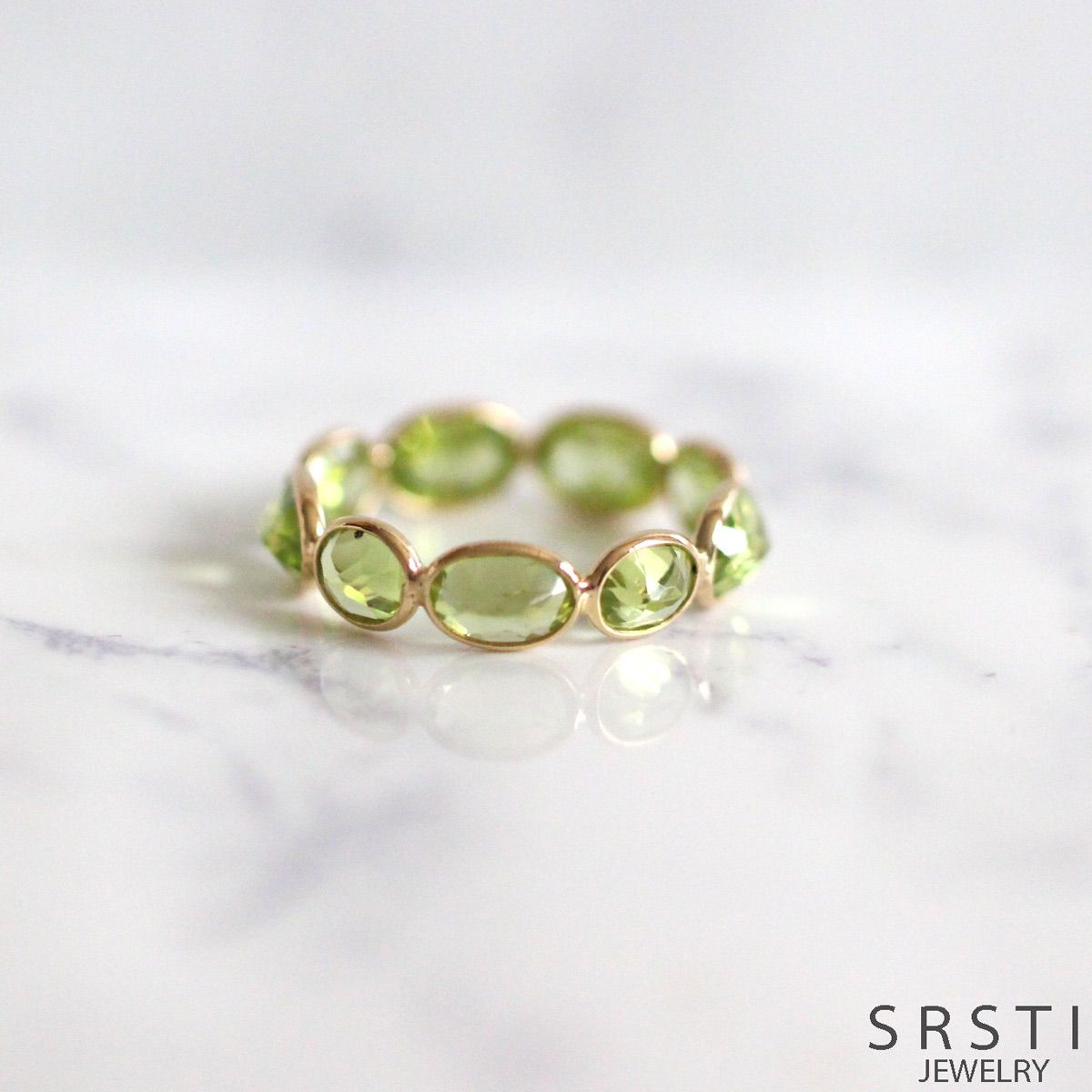 OrderMade ペリドットK18YGエタニティリング