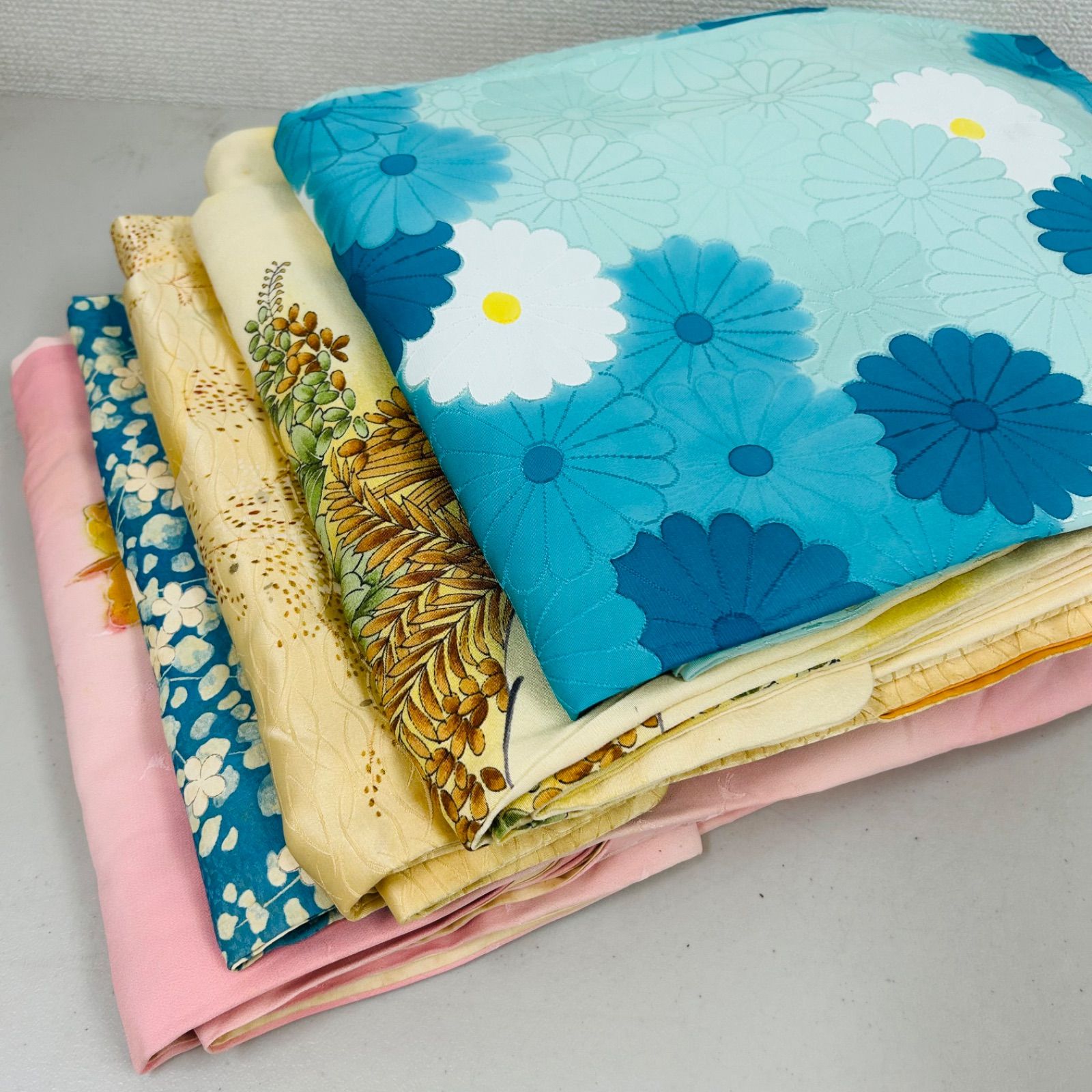 小紋 着物 正絹 5着 着物まとめ売り リメイク材料 m-509 - メルカリ