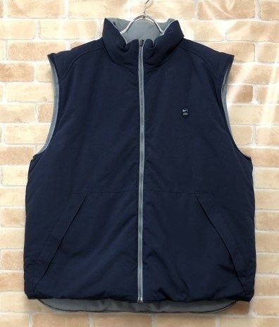NIKE ナイキ 00ｓ リバーシブルダウンベスト ネイビー×グレー XL 111440869
