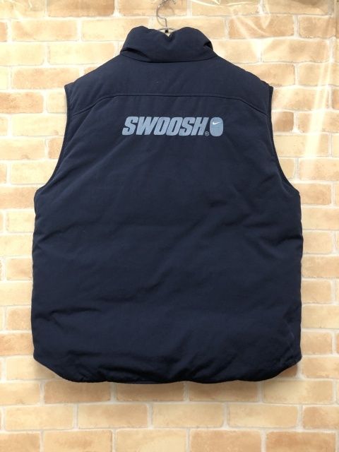 NIKE ナイキ 00s リバーシブルダウンベスト ネイビー×グレー XL 111440869