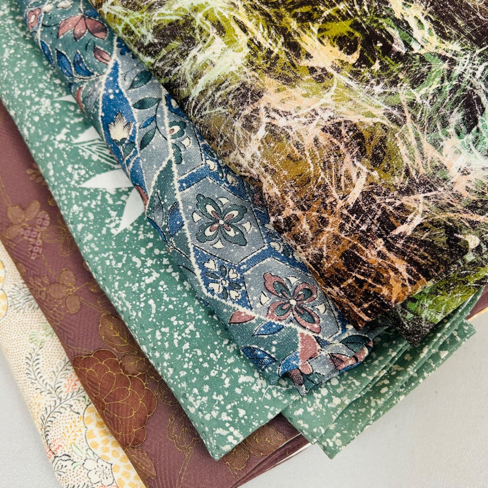 小紋 着物 正絹 5着 着物まとめ売り リメイク材料 m-510 - メルカリ