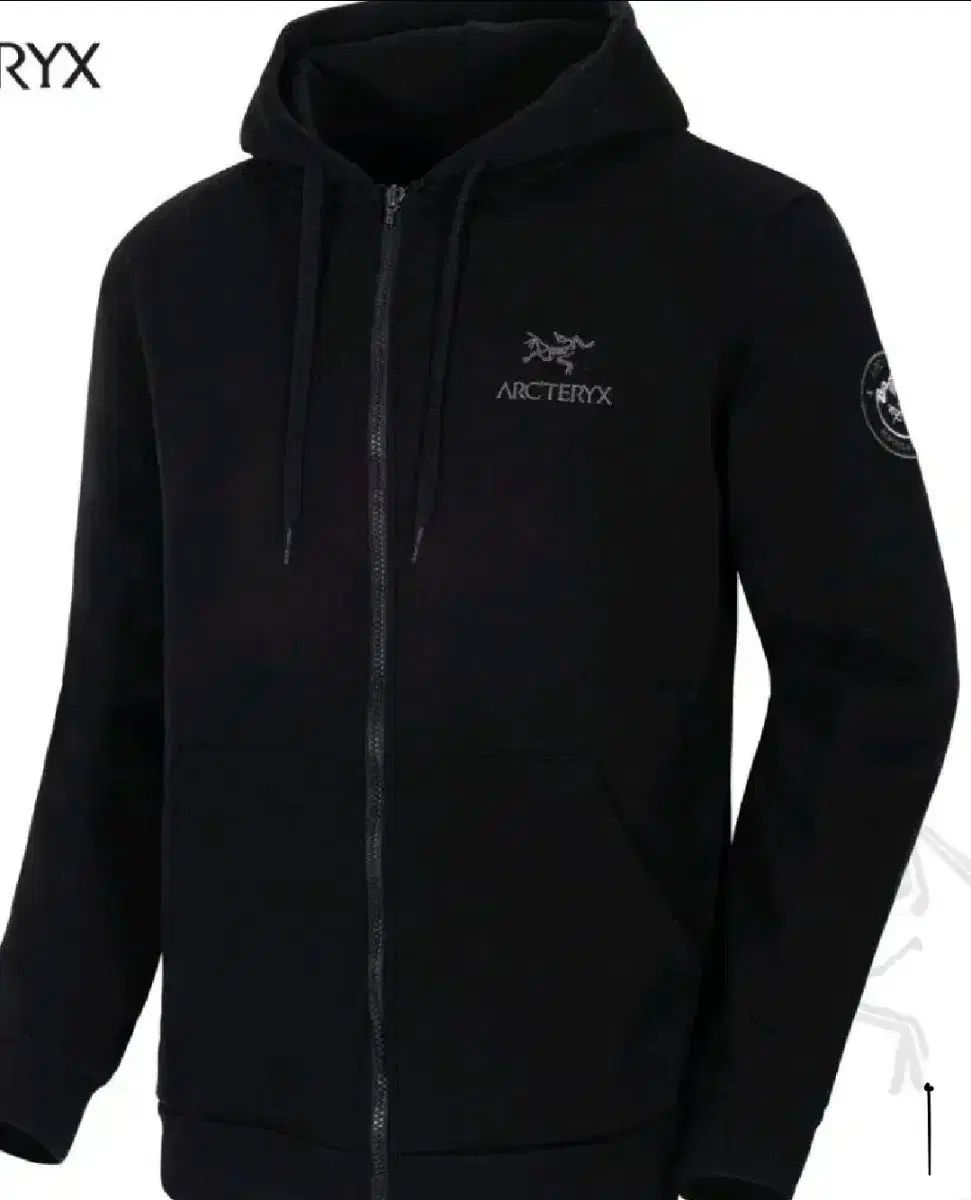 ARC TERYX アークテリクス ブラック フードジップアップ