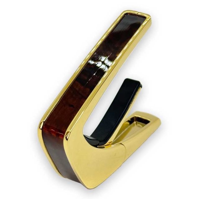 アウトレット タリア カポ Thalia Capos Exotic Shell Series WHISKY ANGEL WING 24 K GOLD ギター 12インチフレットパッド付属