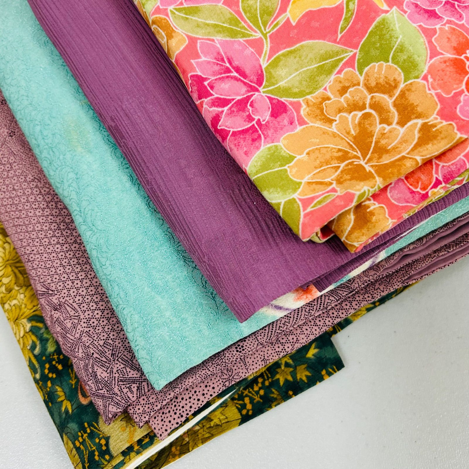 正絹　小紋18枚セット　まとめ売り　リメイク　素材用 小紋／正絹／4着まとめ／袷／リメイク／材料 - メルカリ