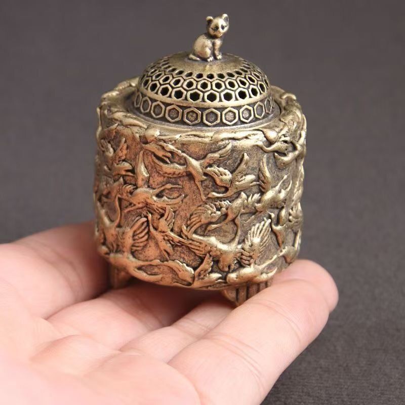 銅器 香炉 二十八星宿薫香炉 香道具 仏具 開運 風水 招財 工芸品