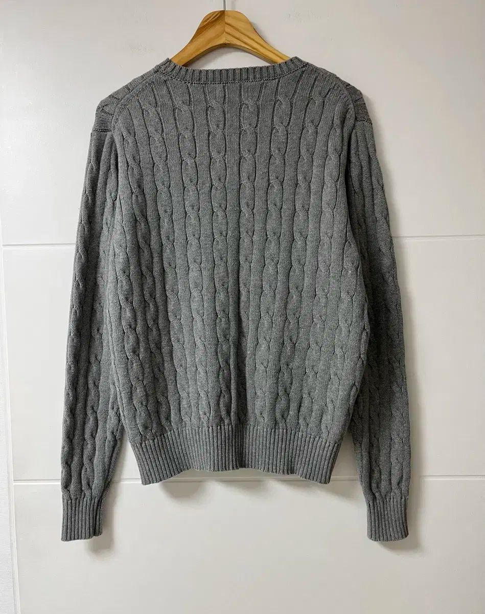 ポロ ケーブル編みニット ポロ ケーブルニット