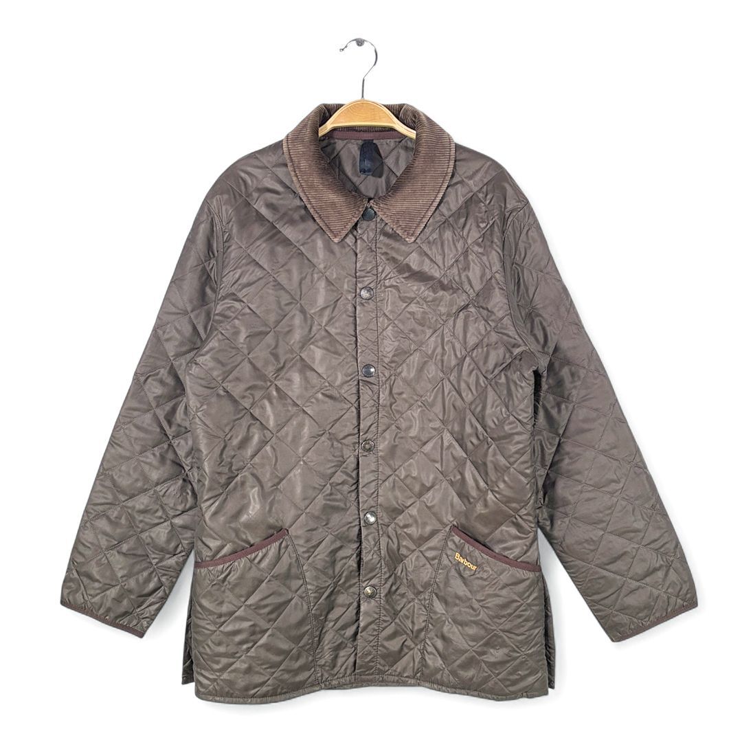 バブアー リスデイル キルティングジャケット ブラウン BARBOUR サイズL相当 古着 DZ0754