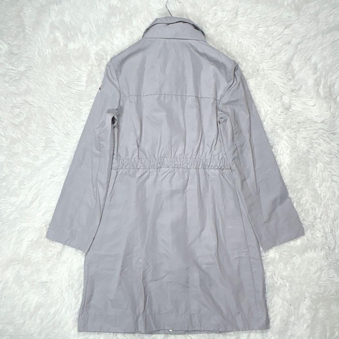 【新品】22年新作MONCLER POTET ナイロンフーディロングコートグレー 新品】22年新作MONCLER POTET ナイロンフーディロングコートグレー