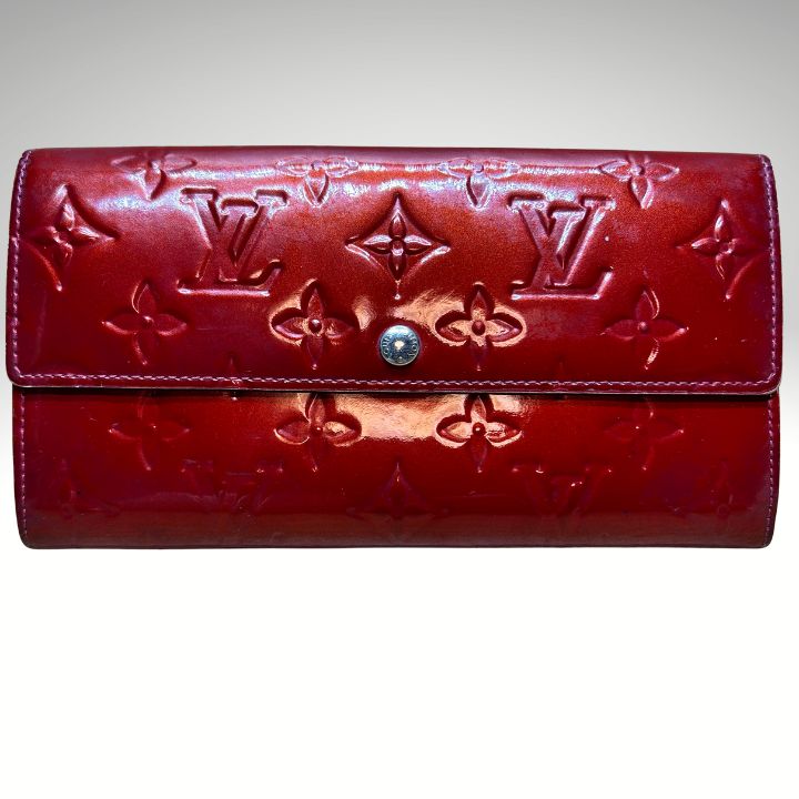 ルイ・ヴィトン ヴェルニ ポルトフォイユ・サラ ポムダムール 長財布