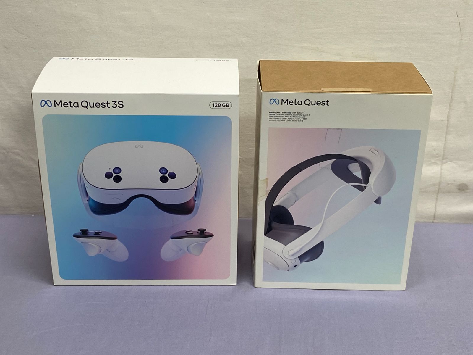 動作 済み Meta Quest 3S 128GB オールインワンVRヘッドセット ヘッドストラップ付き 810