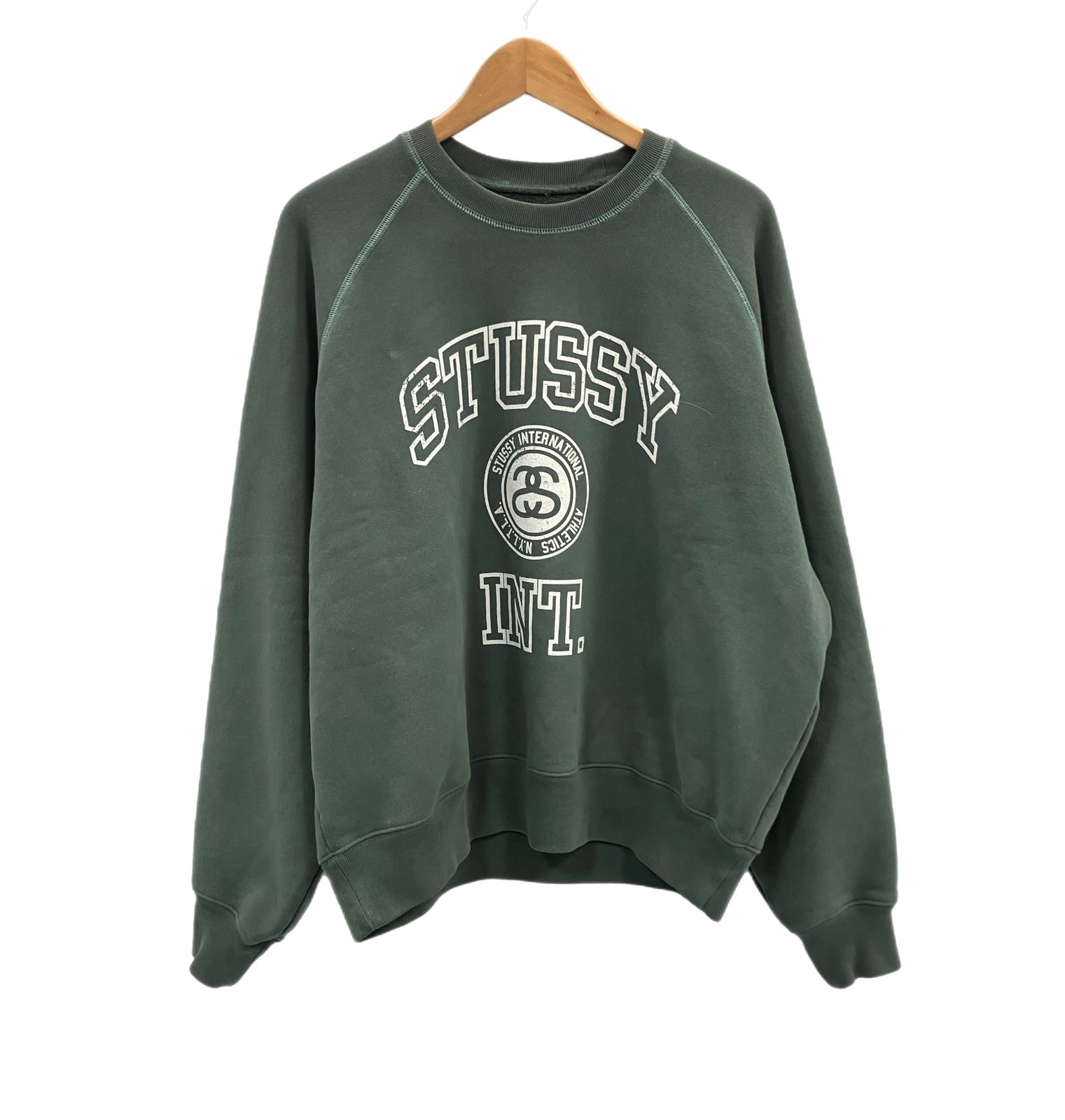 ステューシー STUSSY 24AW Overlock Varsity Raglan Crew オーバー