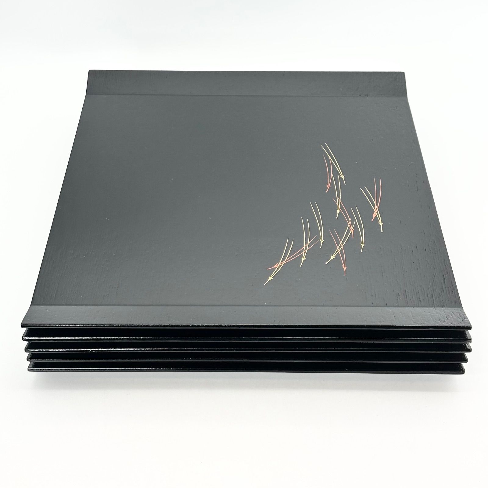 5客　象彦造 木製漆器　菓子器　膳　菓子膳　21 5客 象彦造 木製漆器 菓子器 膳 菓子膳 21 5客 象