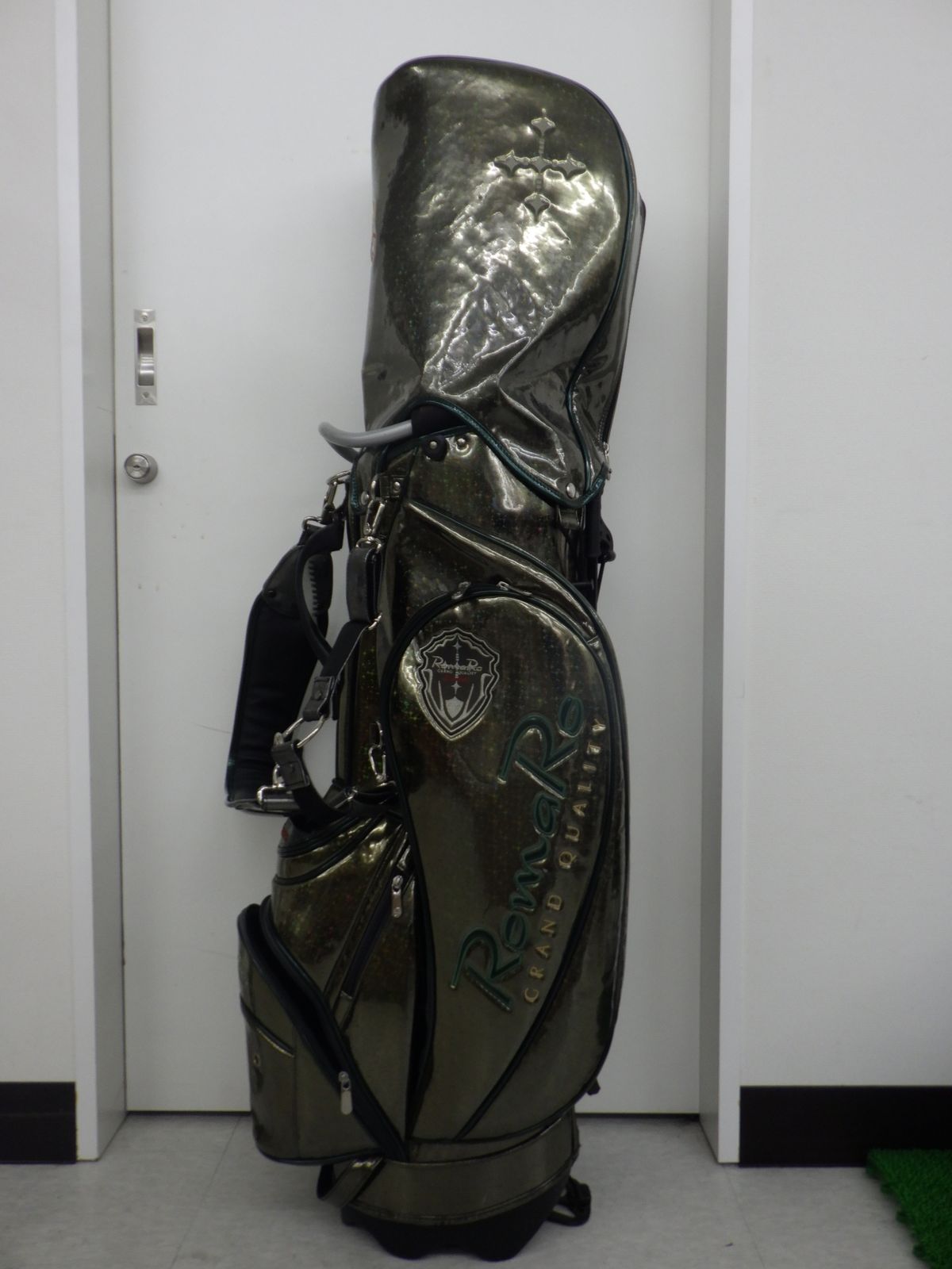 RomaRo ロマロ キャディバッグ 3点式 スタンド GOLF ゴルフ グリーン系 品