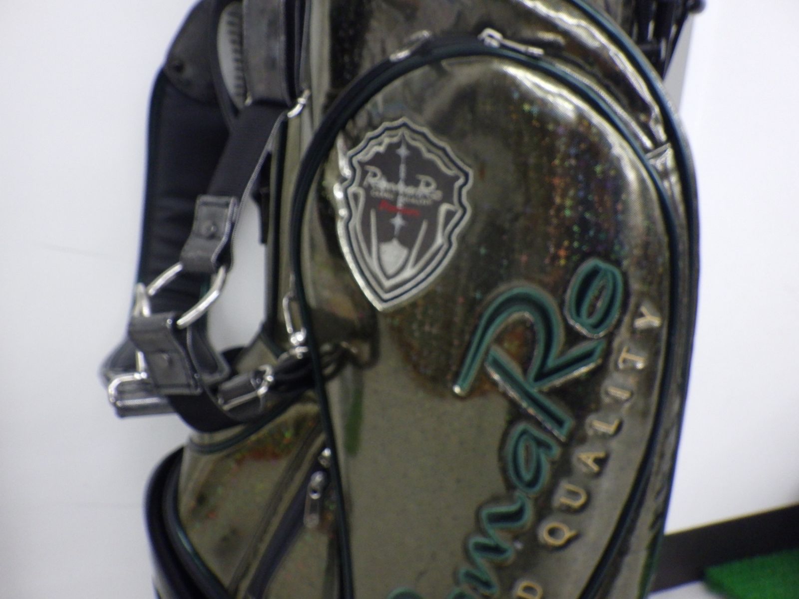  RomaRo ロマロ キャディバッグ 3点式 スタンド GOLF ゴルフ グリーン系 品 バランス練習用品 ゴルフバッグ キャディバッグ ゴルフ