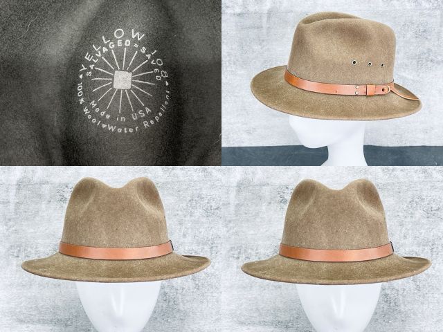 気分の上がる フェルト 中折れハット 帽子 3点セット NEWYORKHAT YELLOW 108 ニューヨークハット ファッション 小物 お洒落 514821 配送商品は通常配送無料。