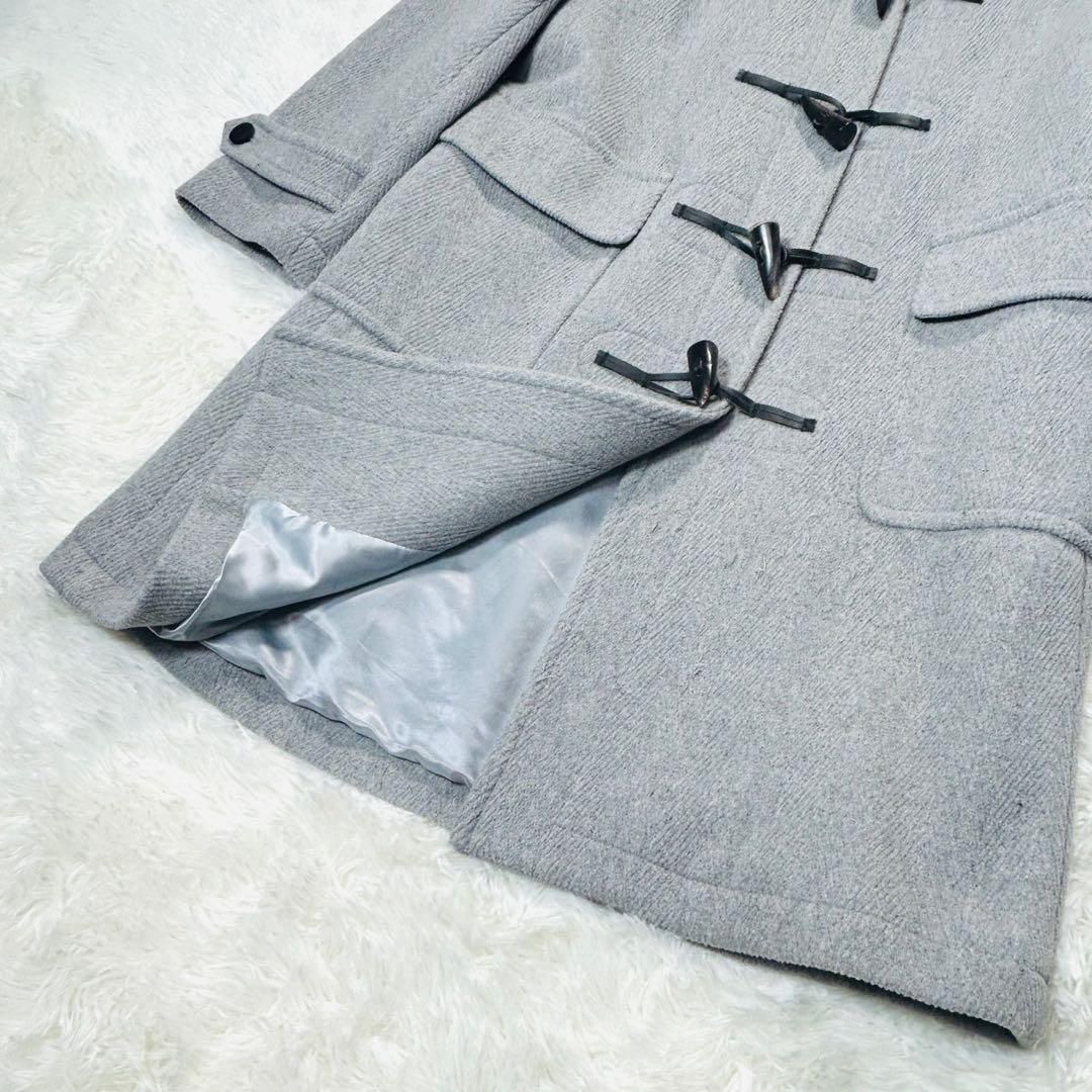 美品 Grenfell グレンフェル ヘリンボーン ダッフルコート グレー 36
