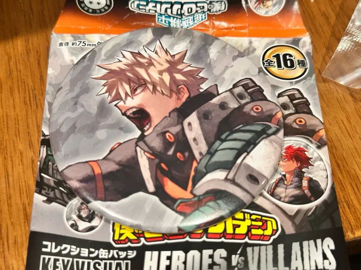 僕のヒーローアカデミア ヒロアカ 原画展 爆豪 勝己 缶バッジ