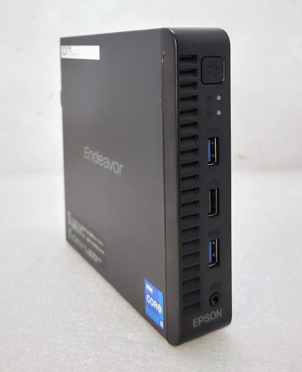 Win11 Pro 超小型PC 11世代i5 HDMI対応 快適SSD EPSON Endeavor JS55 黒色ボディ 手のひらサイズ Core i5-1135G7 2.4GHz 8GB 256GB