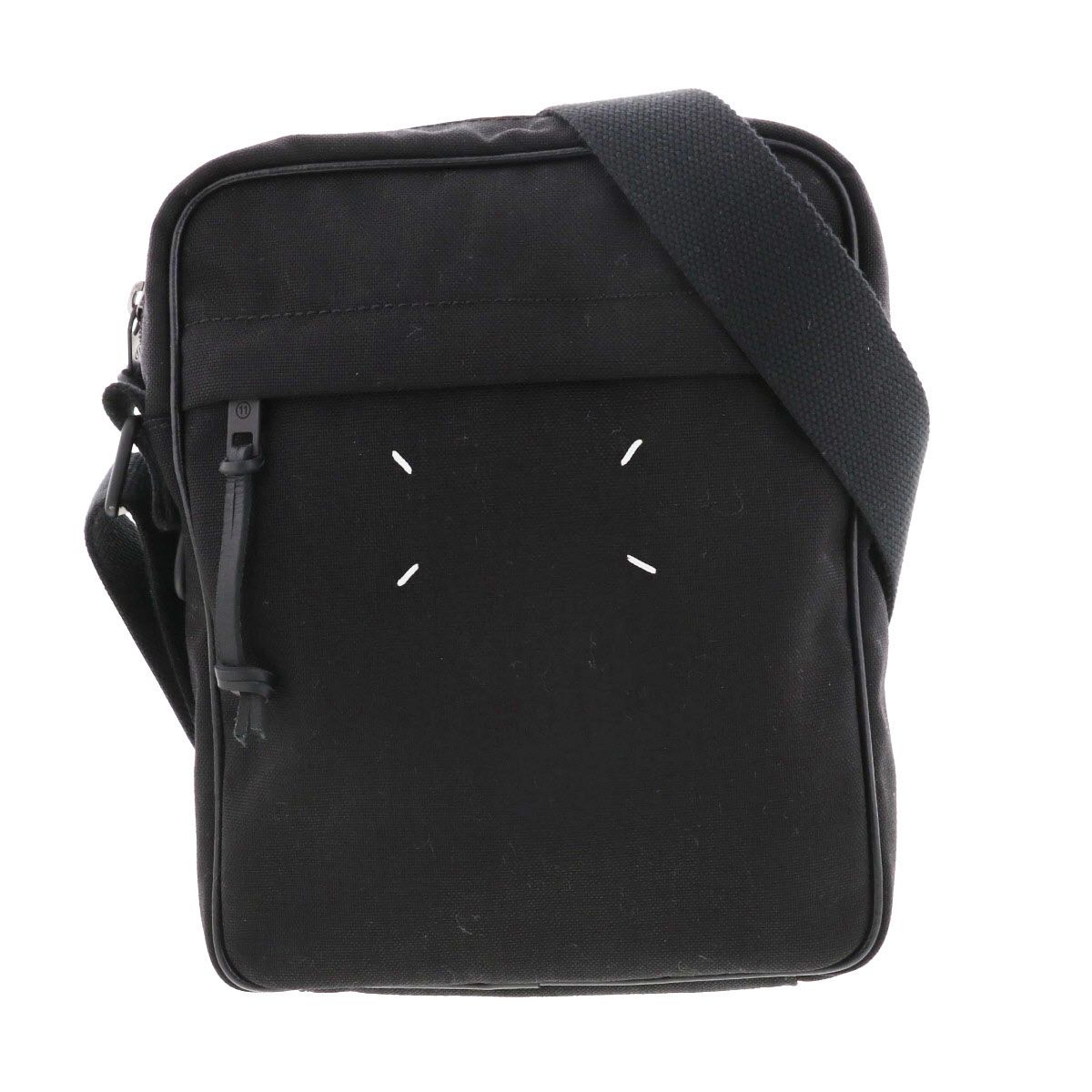 MARTIN MARGIELA マルタンマルジェラ ナイロンキャンパス 4ステッチショルダーバッグ ショルダーバッグ メンズ ナイロン ブラック