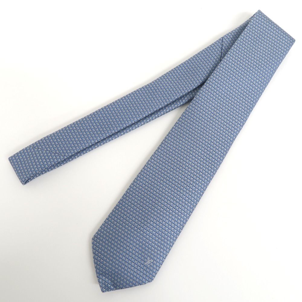 IT334161 ルイ ヴィトン ネクタイシルク 水色 ブルー メンズ LOUIS VUITTON