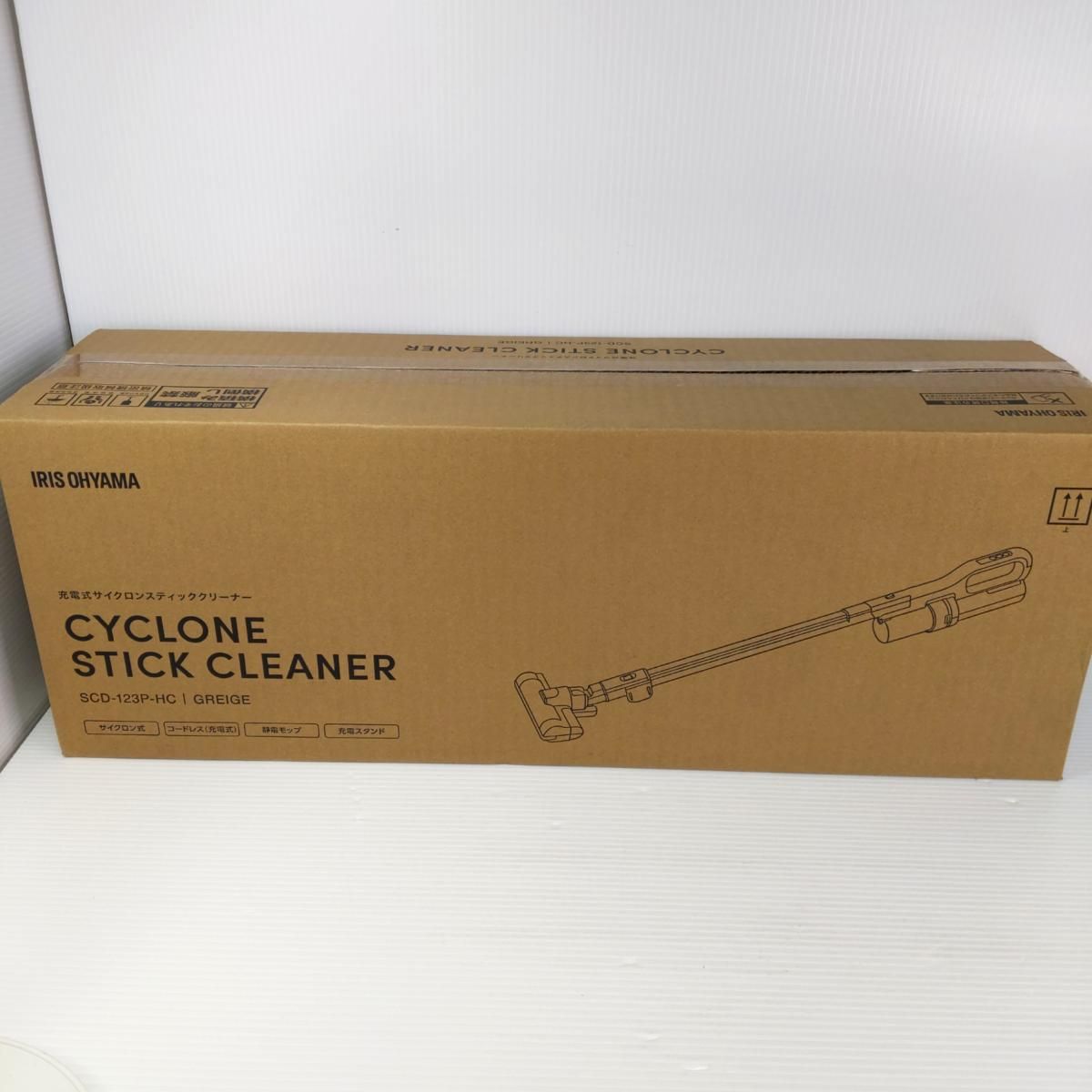 アイリスオーヤマ 充電式サイクロンスティッククリーナー SCD 123 P HC グレージュ YR 54254