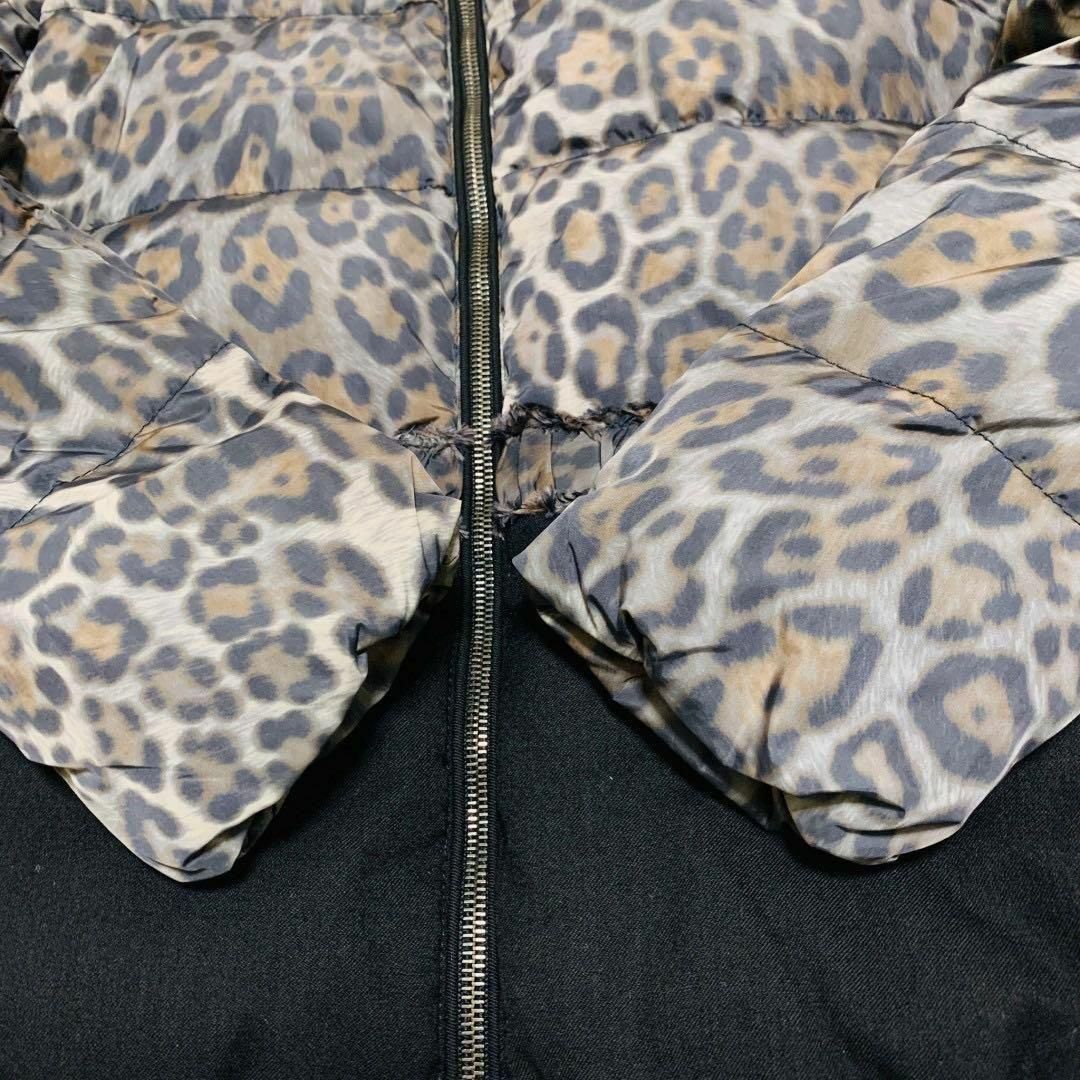 美品 MONCLER モンクレール ARGENTEE ダウンジャケット レオパード